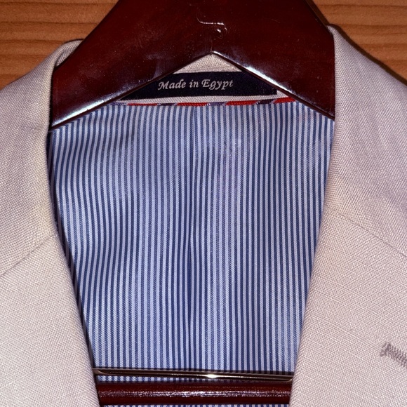 Alan Flusser Men’s Classic Beige Linen Blazer - 46R - GUC - Picture 4 of 16